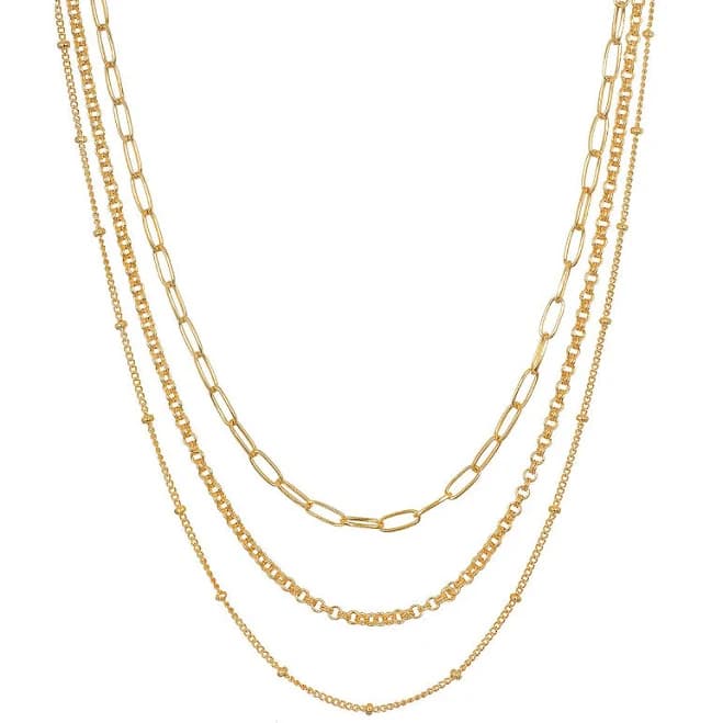 Satya Jewelry Layered Beauty Multiple Chain Necklace