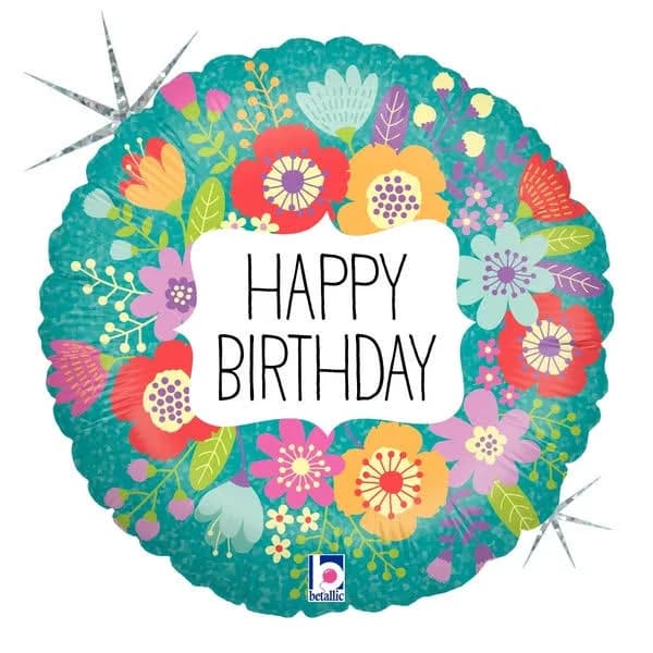 Wildflowers Birthday Foil Balloon