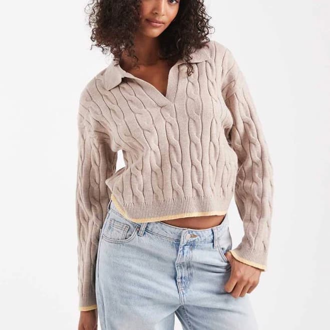 Cotton On Women's Luxe Collar Sweater