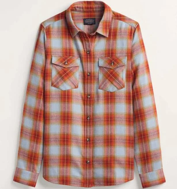 Pendleton Women's Plaid Cotton Flannel Western Shirt