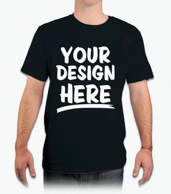 Custom Canvas Unisex T-Shirt - Solid Black Blender - Design Custom T-Shirts - Sample