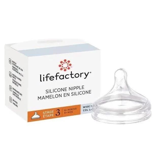 Lifefactory Wide Neck Silicone Nipple Stage 3