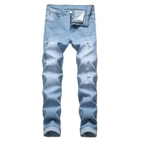 Men's Slim Fit Stretch Ripped Skinny Jeans