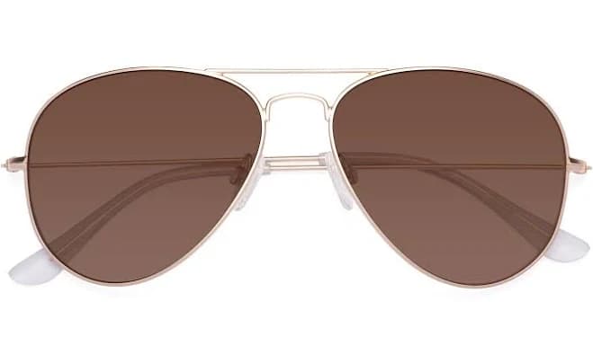 Grandpa Thin Aviator Tinted Sunglasses Sunwear Lenses