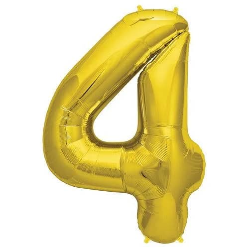 Northstar 34" Gold Number 4 Balloon