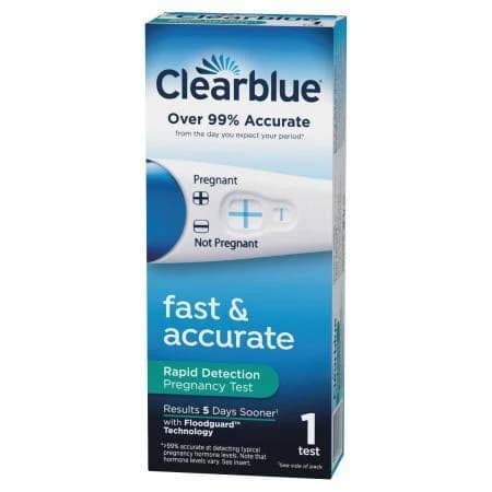 Clearblue Rapid Detection Pregnancy Test, Home Pregnancy Test, 1 Count, #80315634, #80315634 EA