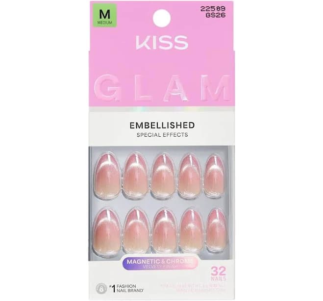 Kiss Glam Embellished Press On Nails