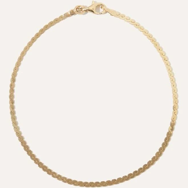 Quince 14K Gold Serpentine Chain Bracelet