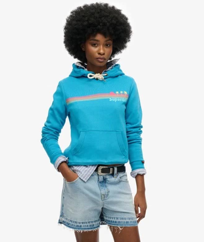 Superdry Women's Rainbow Stripe Hoodie