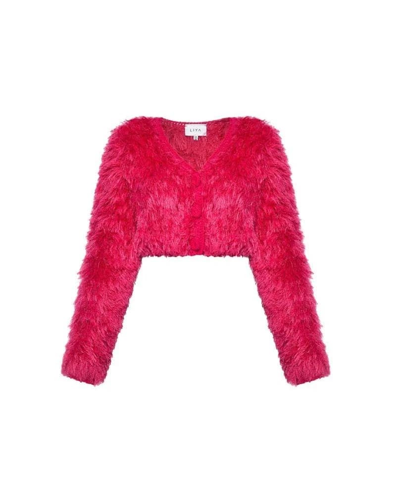 Liya Pop Fluffy Cardigan