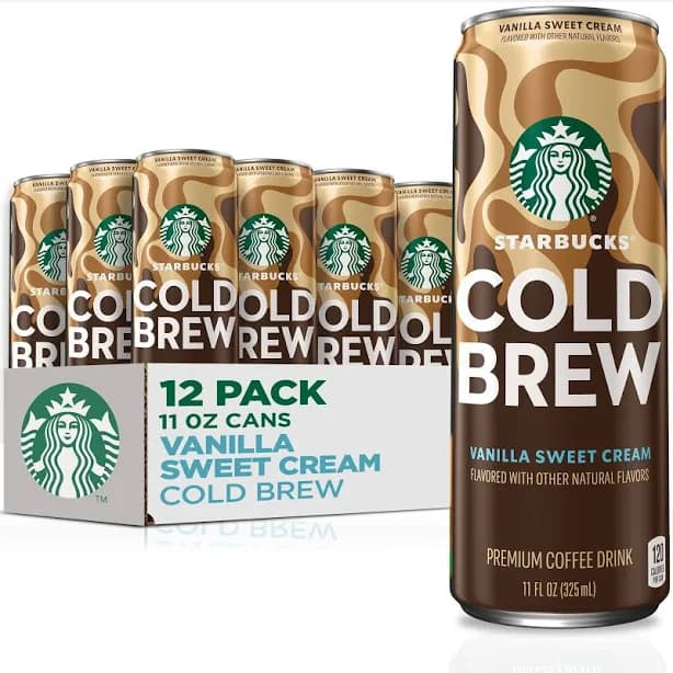 Starbucks Cold Brew Coffee Vanilla Sweet Cream
