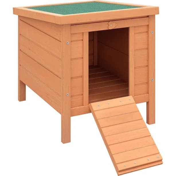 PawHut Small Wooden Rabbit House