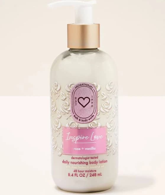 Bath & Body Works Rose Vanilla Moisturizing Body Lotion
