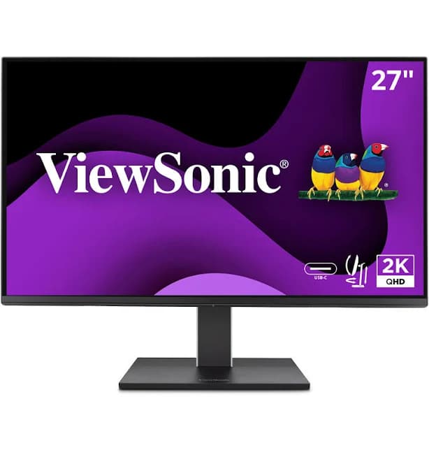ViewSonic VG2752-2K 27 Inch IPS 1440p Ergonomic Monitor with Tilt
