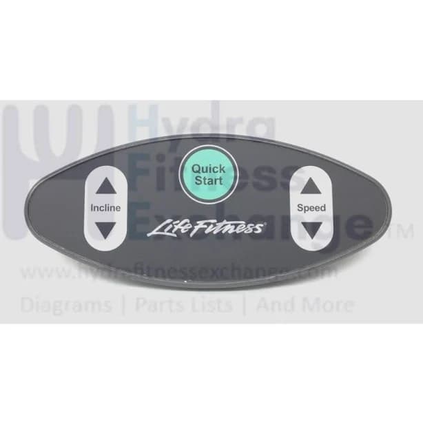 Life Fitness TSV TSN Treadmill Display Console Overlay