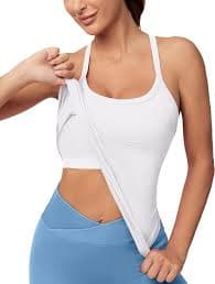Amazon.com: MathCat Workout Tank Tops for Women with Built in Bra, Sleeveless Yoga Tops Seamless Racerback Athletic Gym Shirts : Sports & Outdoors