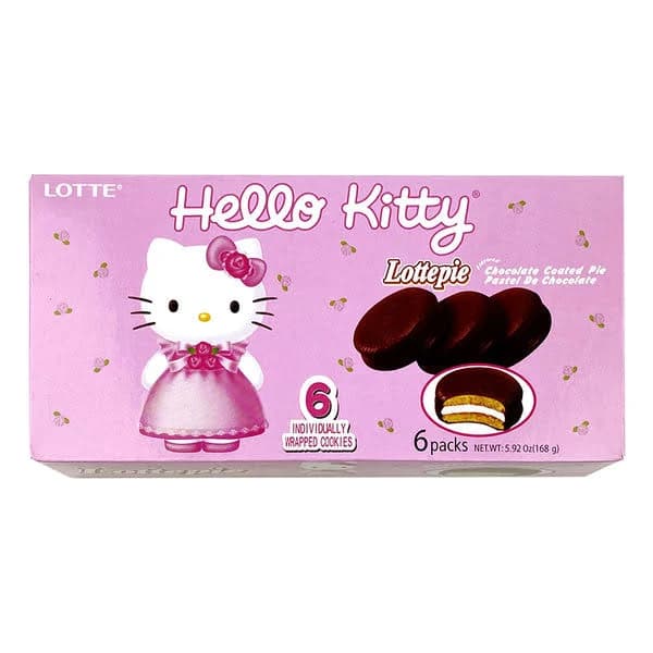 Hello Kitty lotte Pie Chocolate Covered Cookies