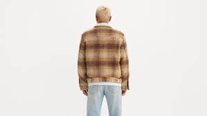 Plaid Type Iii Sherpa Trucker Jacket - Brown | Levi's® US