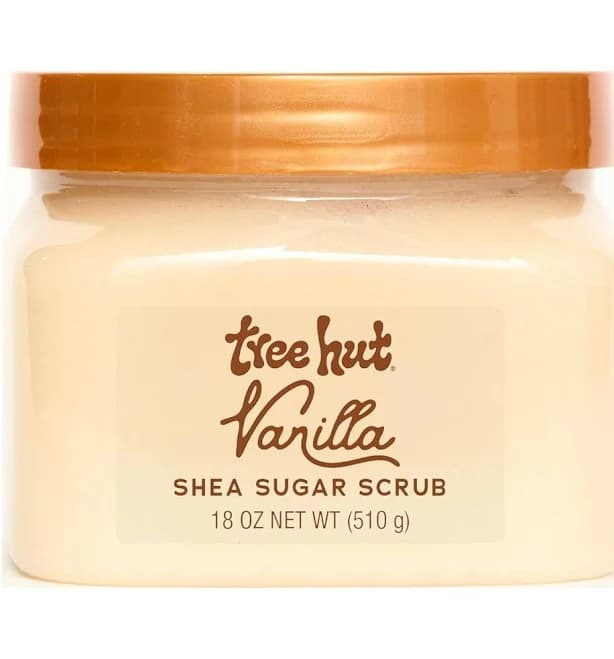 Tree Hut Vanilla Shea Sugar Exfoliating & Hydrating Body Scrub, 18 Oz
