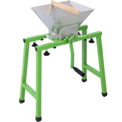 Dexmalle Portable Fruit Crusher with Wheel Stainless Steel Fruit Scratter Pulper for Wine and Cider Pressing