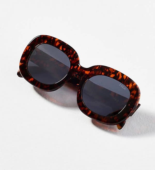 I-SEA Oversized Oval Retro Tort Sunglasses