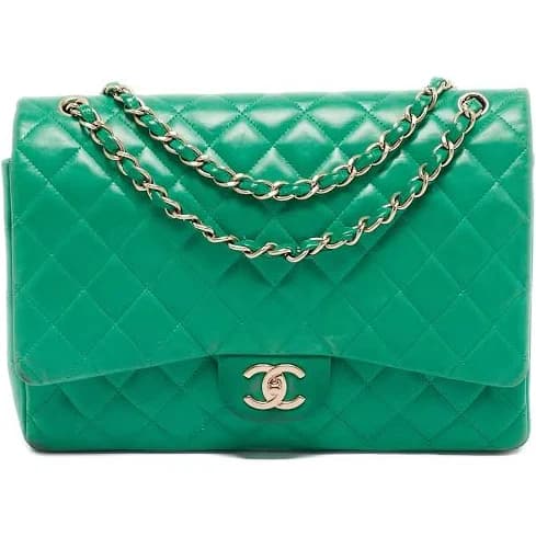 CHANEL Classic Lambskin Double Flap Shoulder Bag