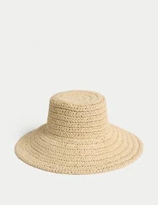 M&S Wide Brim Straw Hat