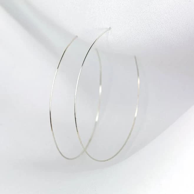 Grayling Sterling Silver Weightless Large Hoops Earrings