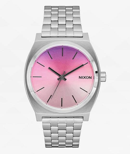 Nixon Time Teller Silver & Dawn Analog Watch