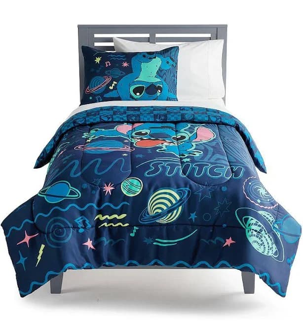 The Big One Disney's Stitch Comforter Set, Galaxy Stitch, Twin