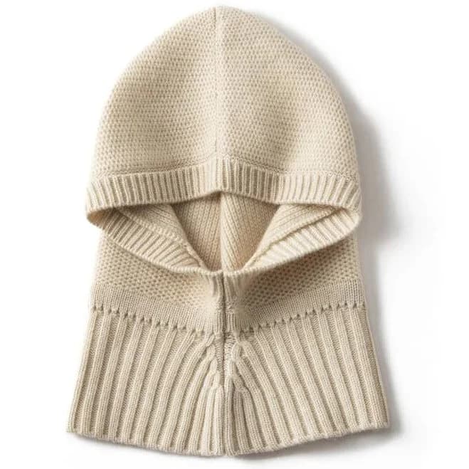 Cashmere Hooded Scarf Balaclava