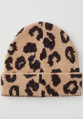 Ann Taylor Women's Weekend Collection Animal Print Hat