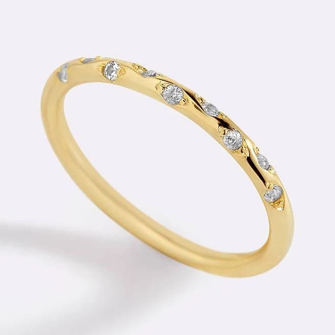 Mint & Lily Dainty Constellation Birthstone Ring