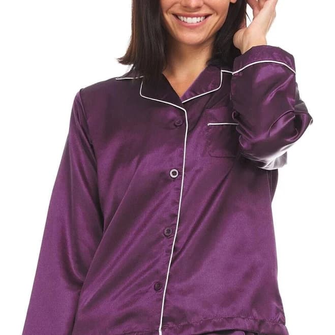 Women's Silk Satin Pajamas Set