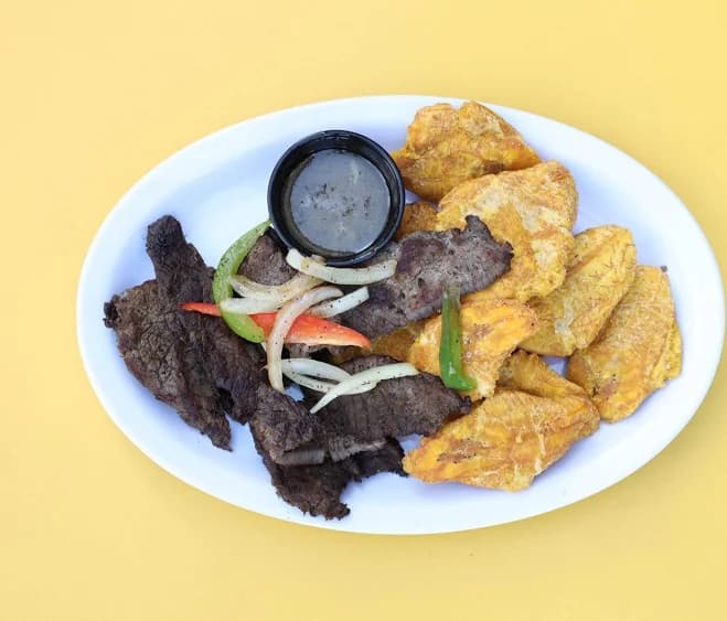 Tostones Steak Platter