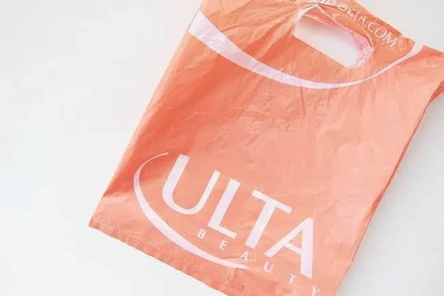 25 Empty Ulta Beauty Small Plastic Shopping Bags - Orange Logo Bags2