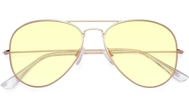 Grandpa Thin Aviator Tinted Sunglasses Sunwear Lenses