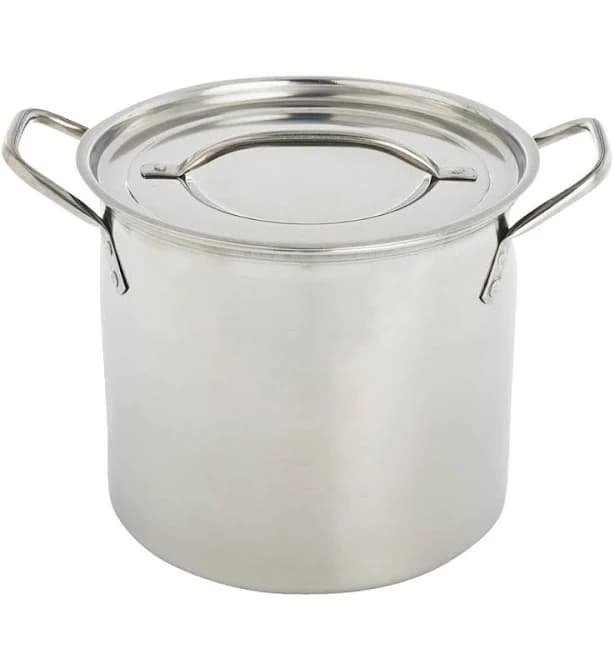 MCSUNLEY 12 Qt. Stainless Steel Stock Pot