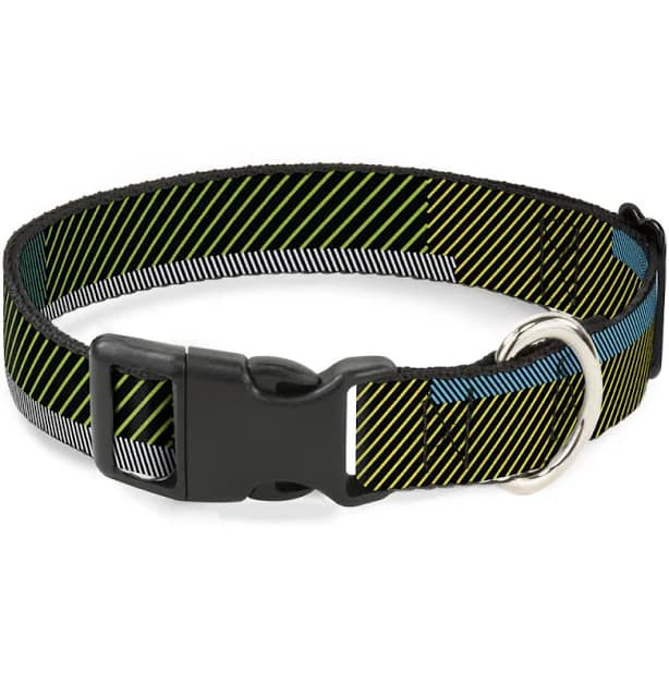 Plastic Clip Collar with Hash Mark Stripe