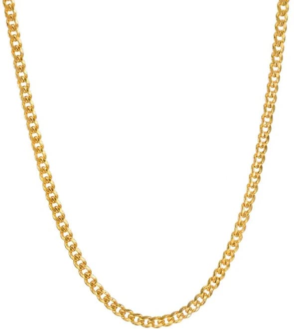 Macy's 10K Gold Cuban Link Chain Necklace