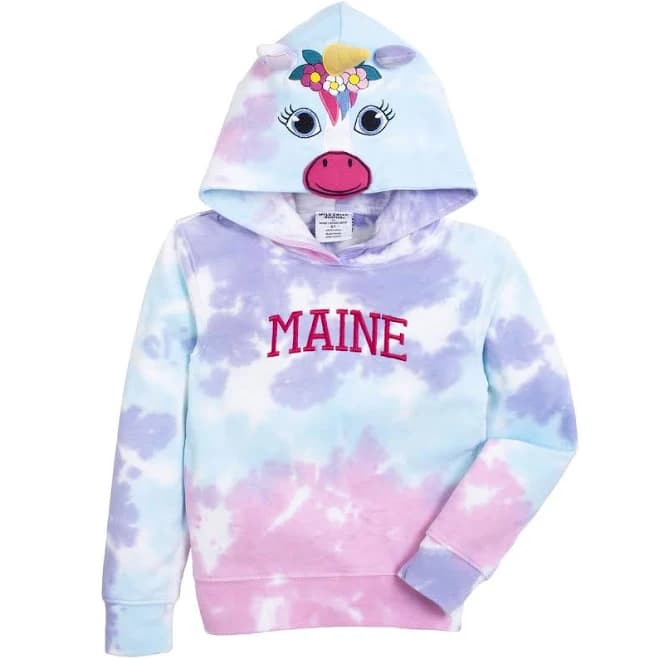 Wild Child Youth Unicorn Tie Dye Hoodie