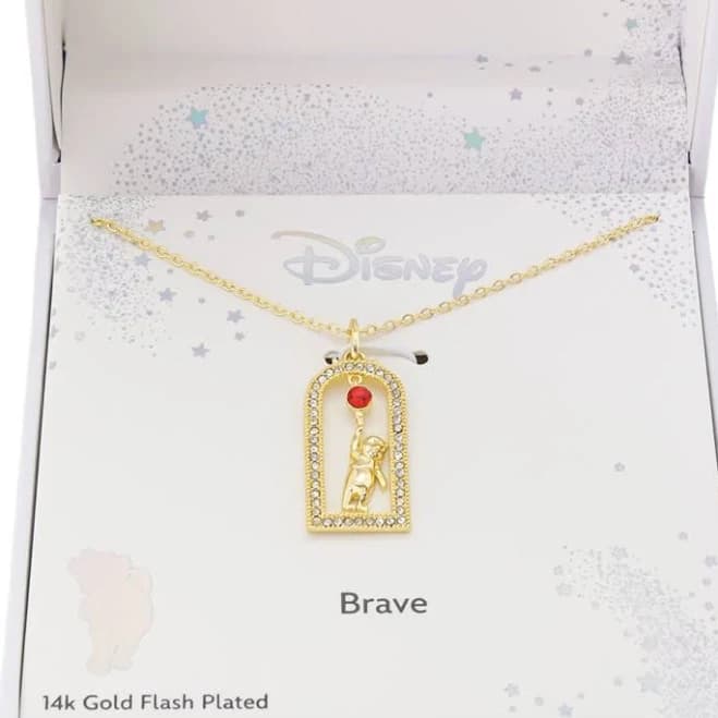 Disney Women's Winnie The Pooh Crystal Pendant Necklace