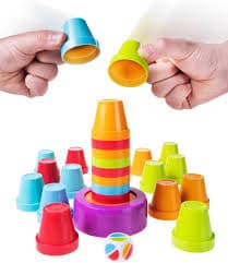 Amazon.com: Slam Cup, Speed and Color Matching Cups Kids and Family Game by Blue Orange Games for 2 to 4 Players. Recommended for ages 6 & up : Toys & Games
