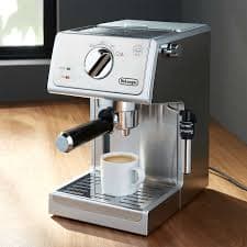 De'Longhi Stainless Steel Pump Espresso Maker + Reviews | Crate & Barrel