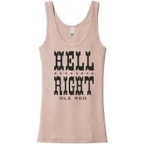 Ole Red Women's Hell Right Ribbed Tank - 2XL