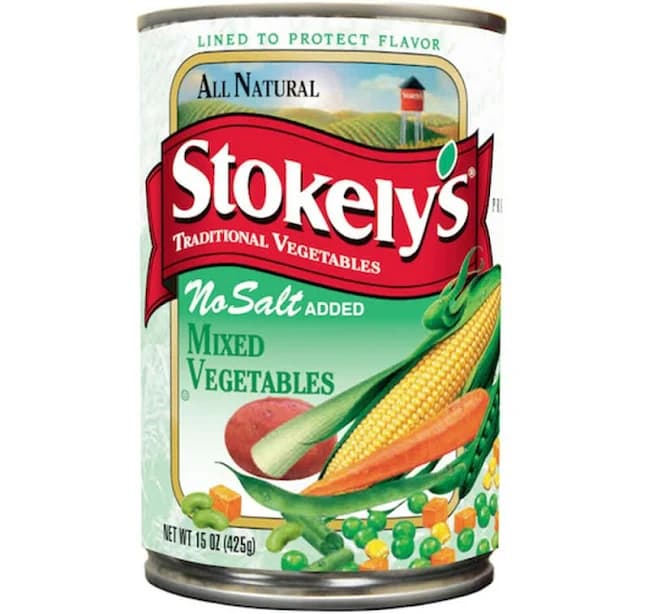 Stokely Mixed Vegetables 15 oz.-24/Case