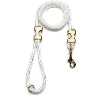 White Rope Leash by PAWSWILD