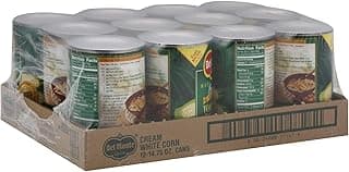 Del Monte Golden Sweet Cream Corn, No Salt Added, 14.75-Ounce Cans (Pack of 12)