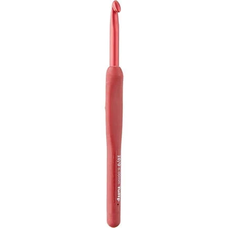 Etimo Red Crochet Hook W/Cushion Grip-Size 10/6.00mm