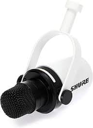 Amazon.com: Shure MV7+ Hybrid Podcast Microphone with Mic Stand - White : Musical Instruments